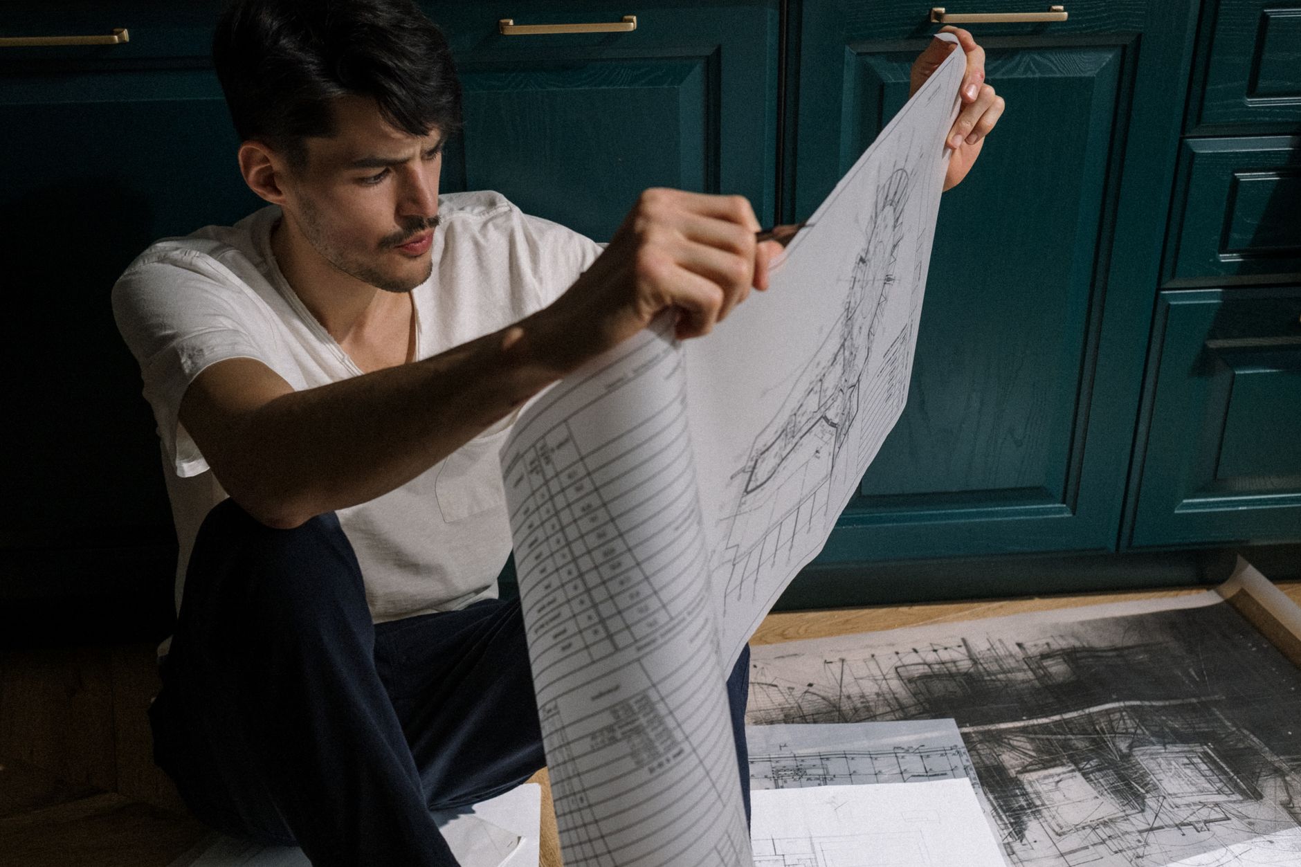 Maqueta y planos de un proyecto de arquitectura en Valencia